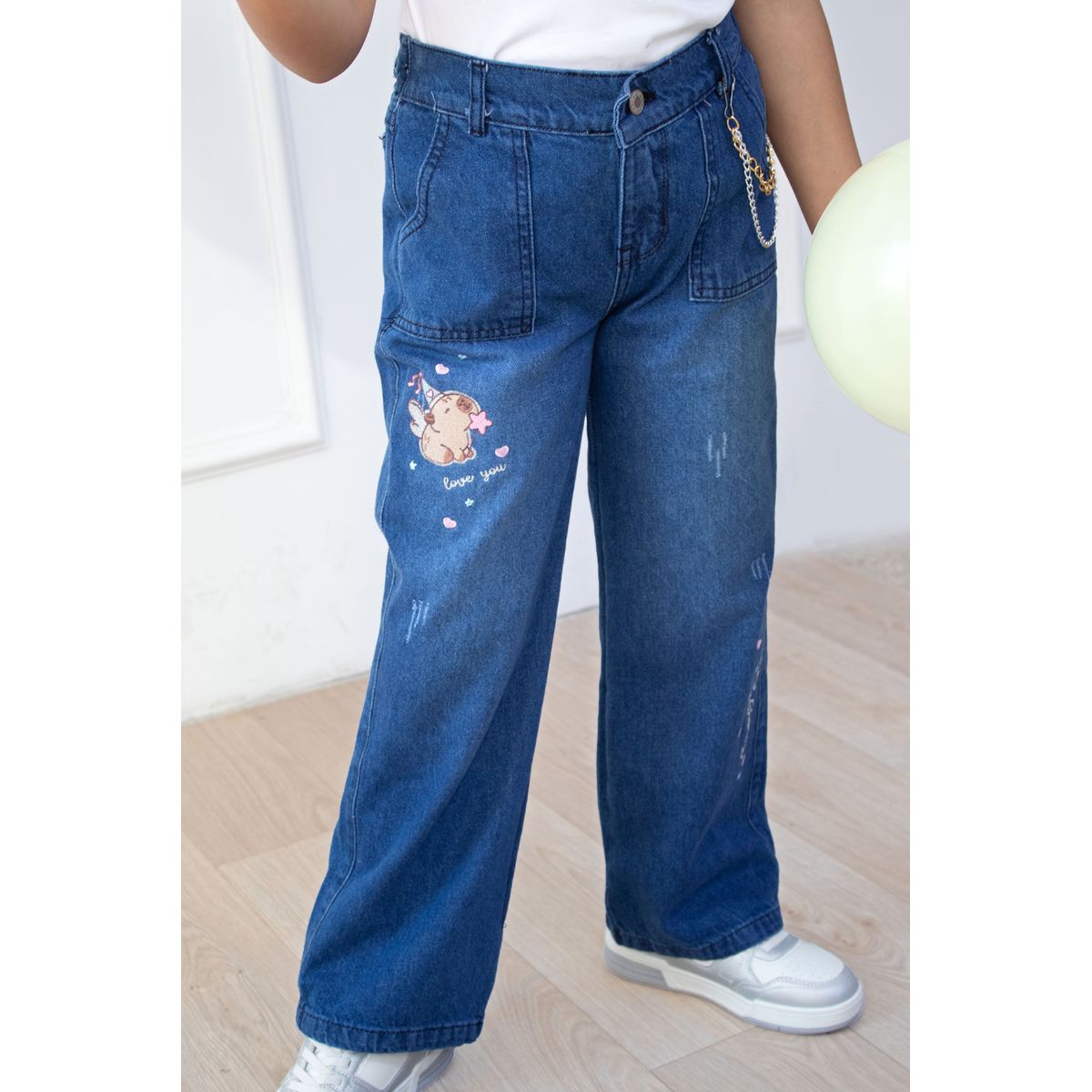 KIDS MASHMELO - JEANS PARA NIÑA CAPIBARAS KIDS MASHMELO