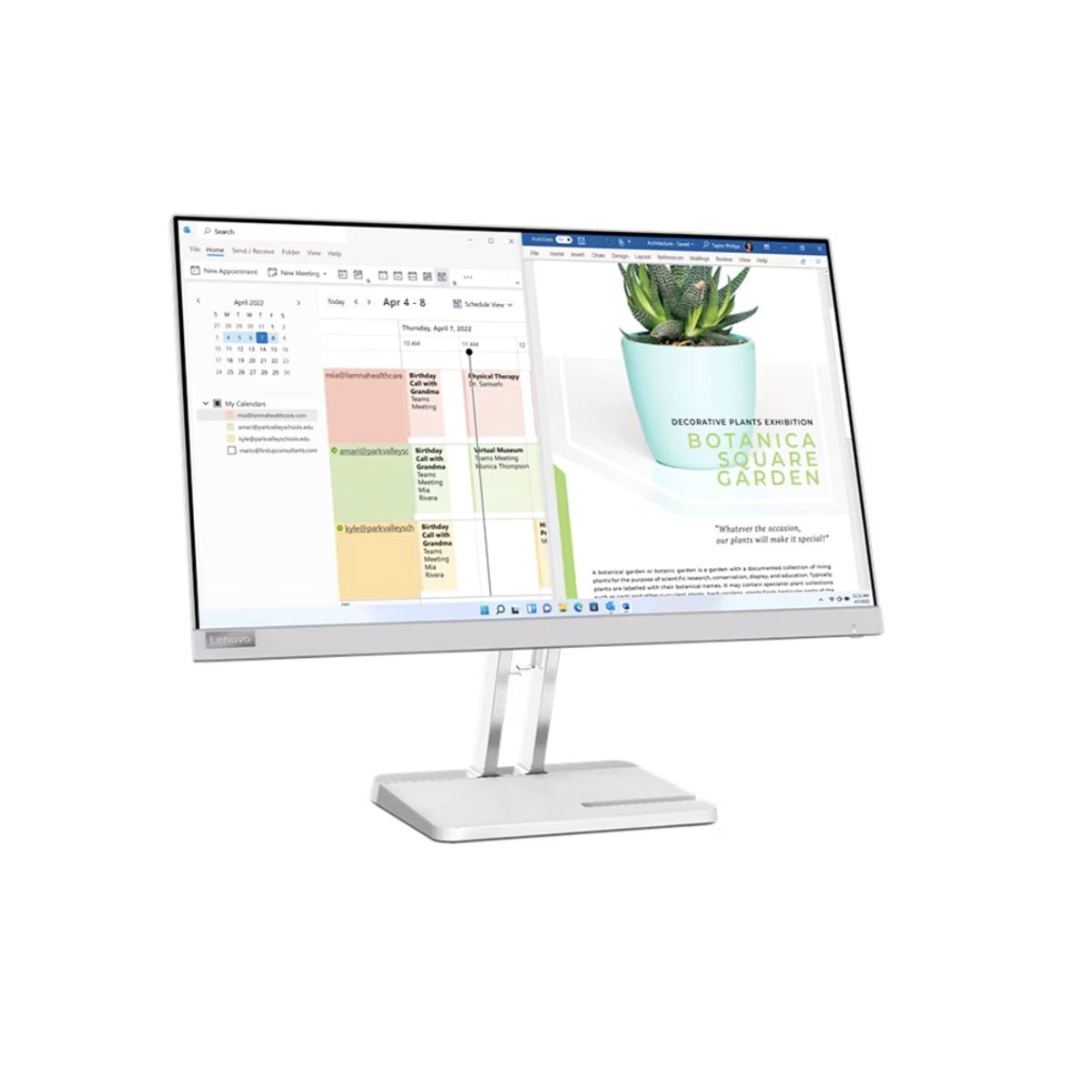 LENOVO - Monitor Lenovo L24e-40 23.8 Pulg VA FHD WLED 100Hz Anti-glare HDMI VGA