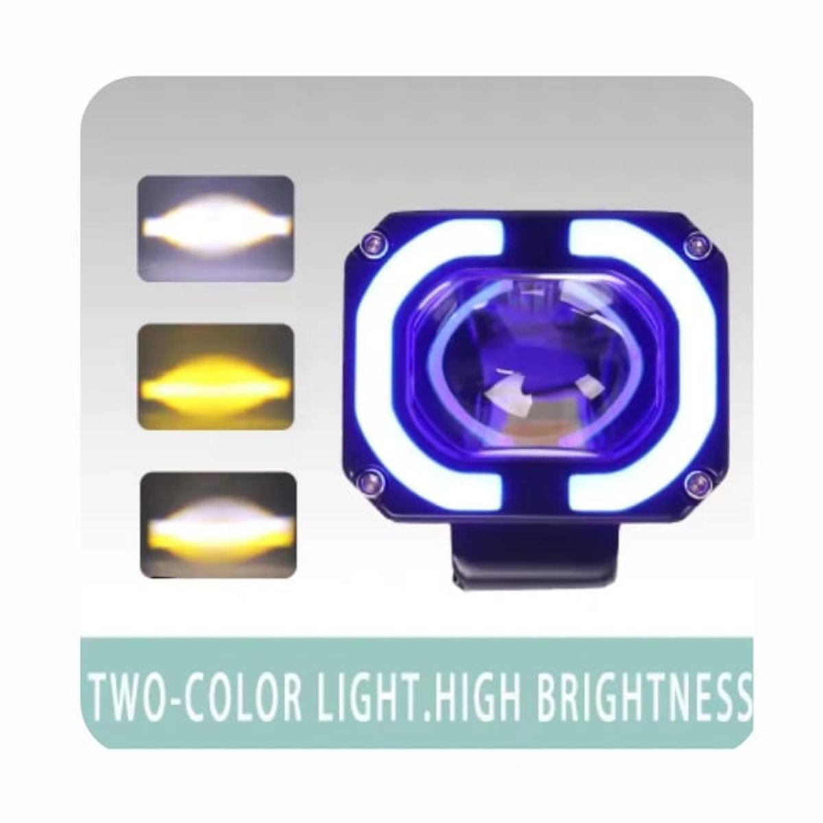 GENERICO - Faro LED Ojos de Ángel DUAL AMARILLO Y BLANCO