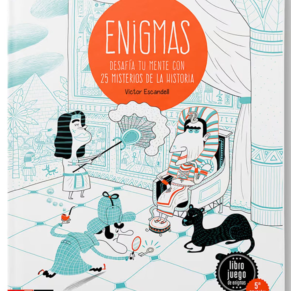 GENERICO - Libro infantil Enigmas - Desafía tu menta con 25 misterios de la Historia