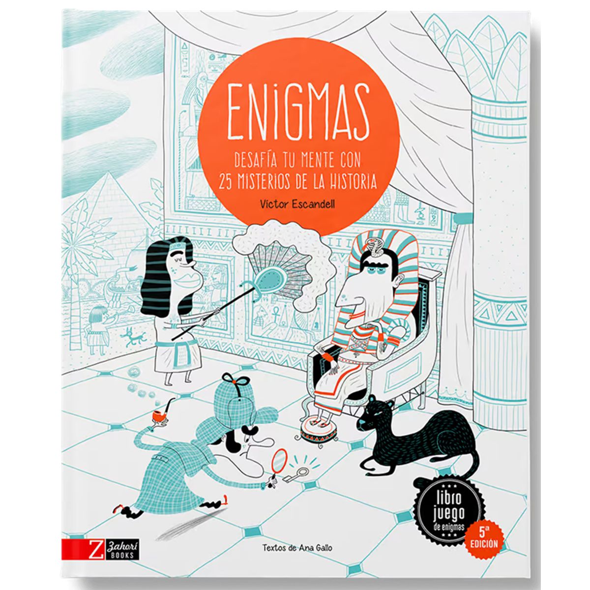 GENERICO - Libro infantil Enigmas - Desafía tu menta con 25 misterios de la Historia
