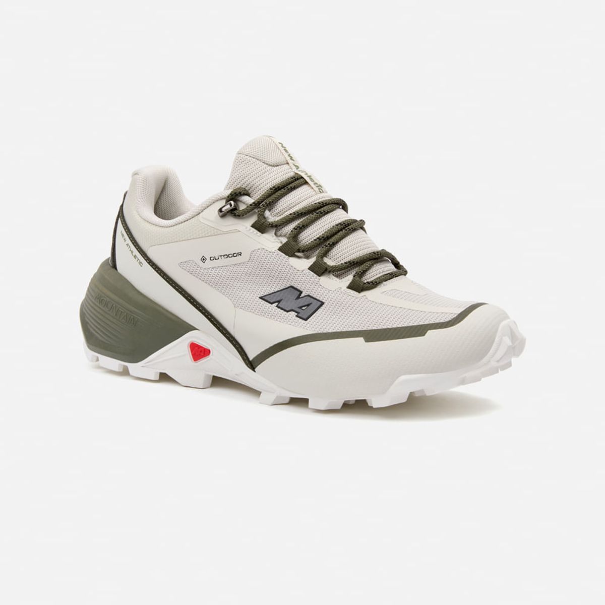 NEW ATHLETIC - Zapatillas New Athletic Outdoor Mountain68 Crema Con Verde Militar Mujer