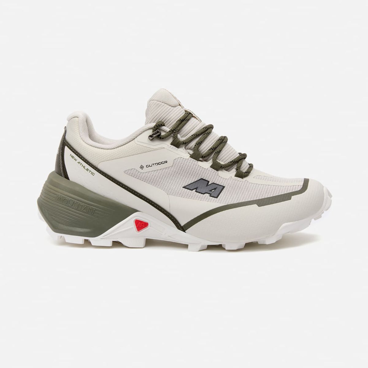 NEW ATHLETIC - Zapatillas New Athletic Outdoor Mountain68 Crema Con Verde Militar Mujer