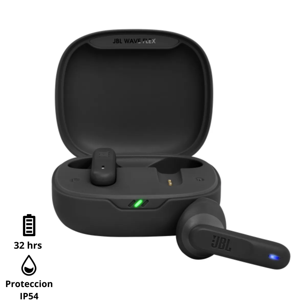 JBL - Audífonos inalámbricos JBL Wave Flex Negro