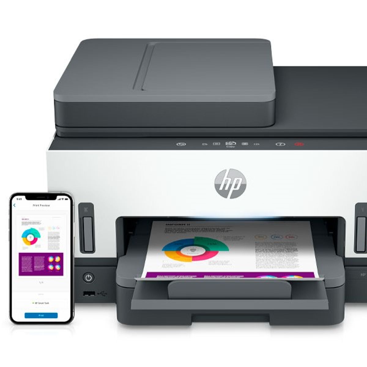 HP - IMPRESORA MULTIFUNCIONAL HP SMART TANK 790 Dúplex ADF