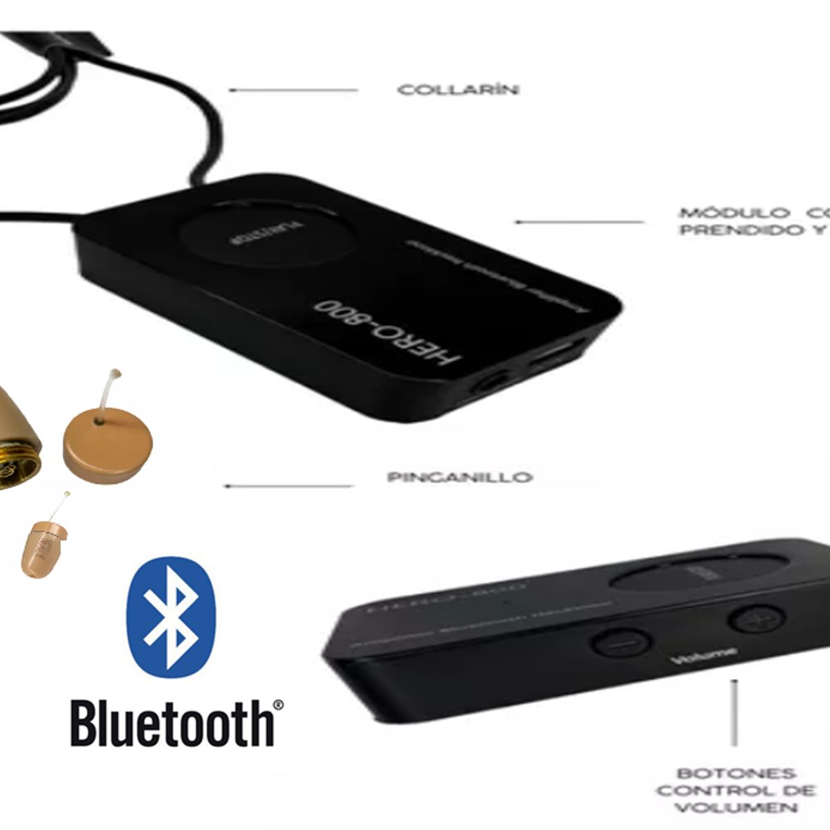 OEM - Audifono Pinganillo Para Examen Bluetooth Collarín