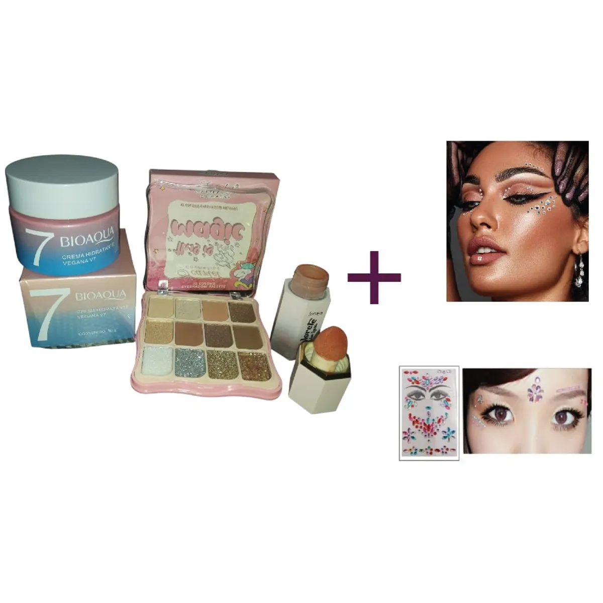 BIOAQUA - crema v7 Bioaqua rubor sombras y regalos