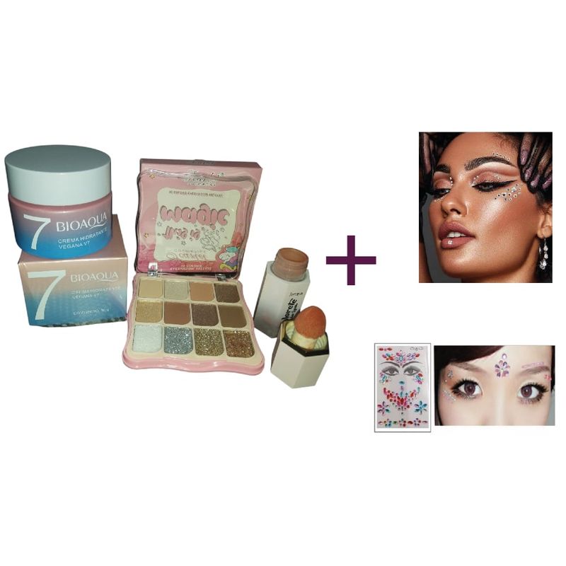 BIOAQUA - crema v7 Bioaqua rubor sombras y regalos