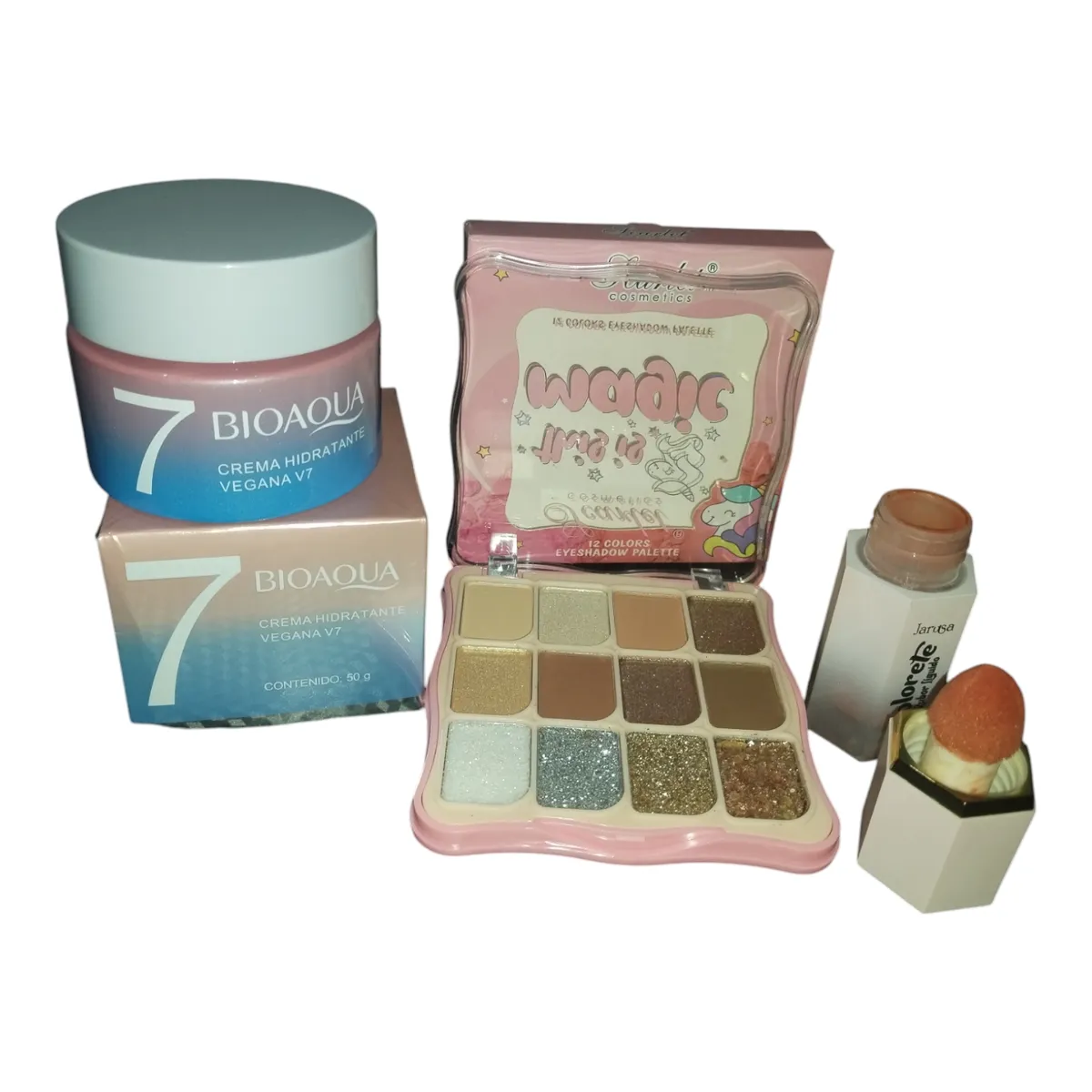 BIOAQUA - crema v7 Bioaqua rubor sombras y regalos