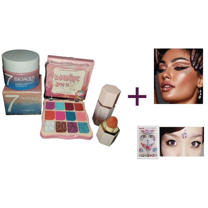 BIOAQUA - Bioaqua crema v7 rubor sombras y regalos
