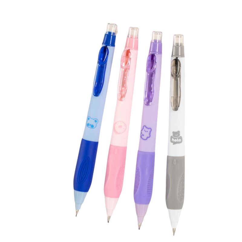 GENERICO - Lápiz portaminas Kawaii - Pack x 4 unidades