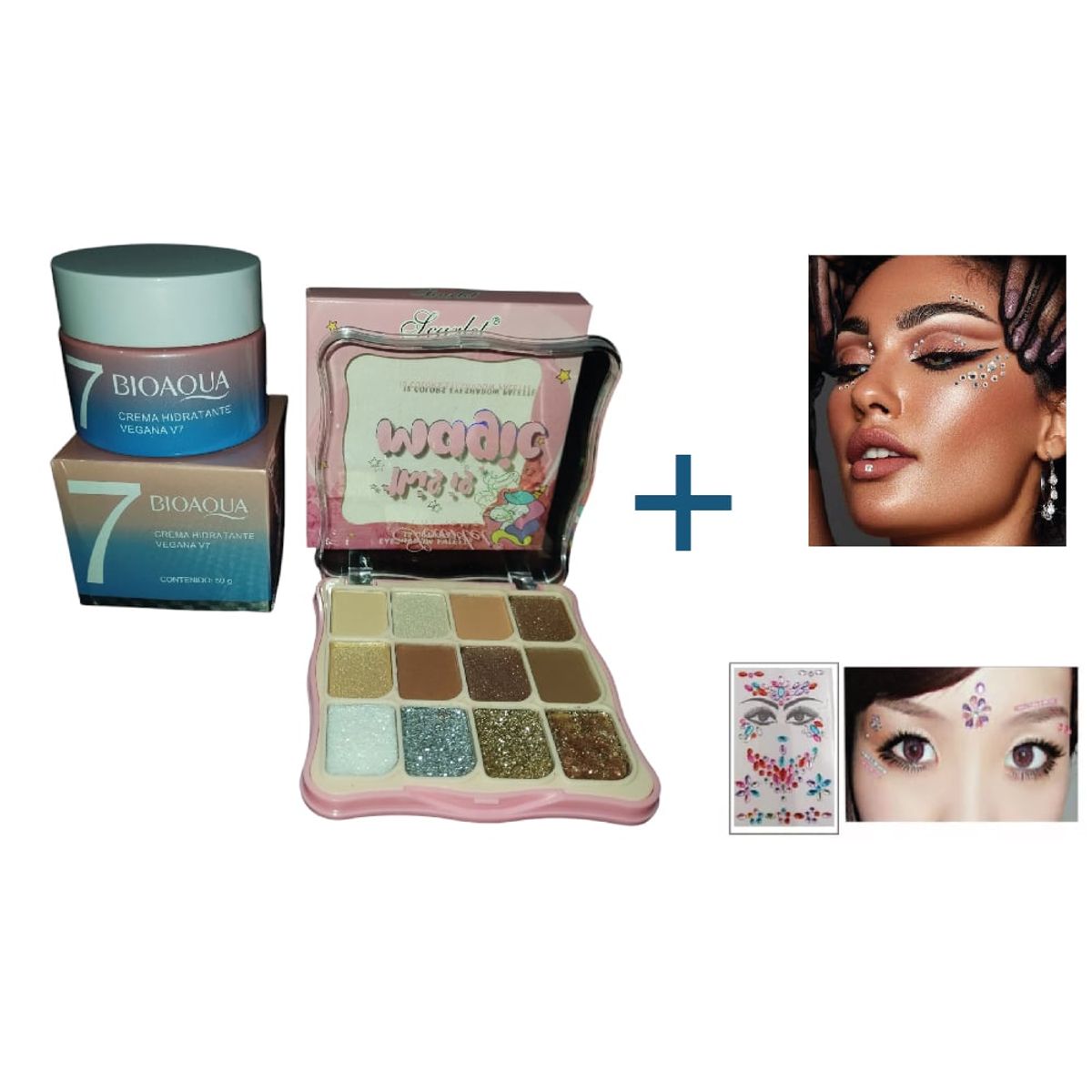 BIOAQUA - crema v7 blanqueadora Bioaqua sombras y regalos