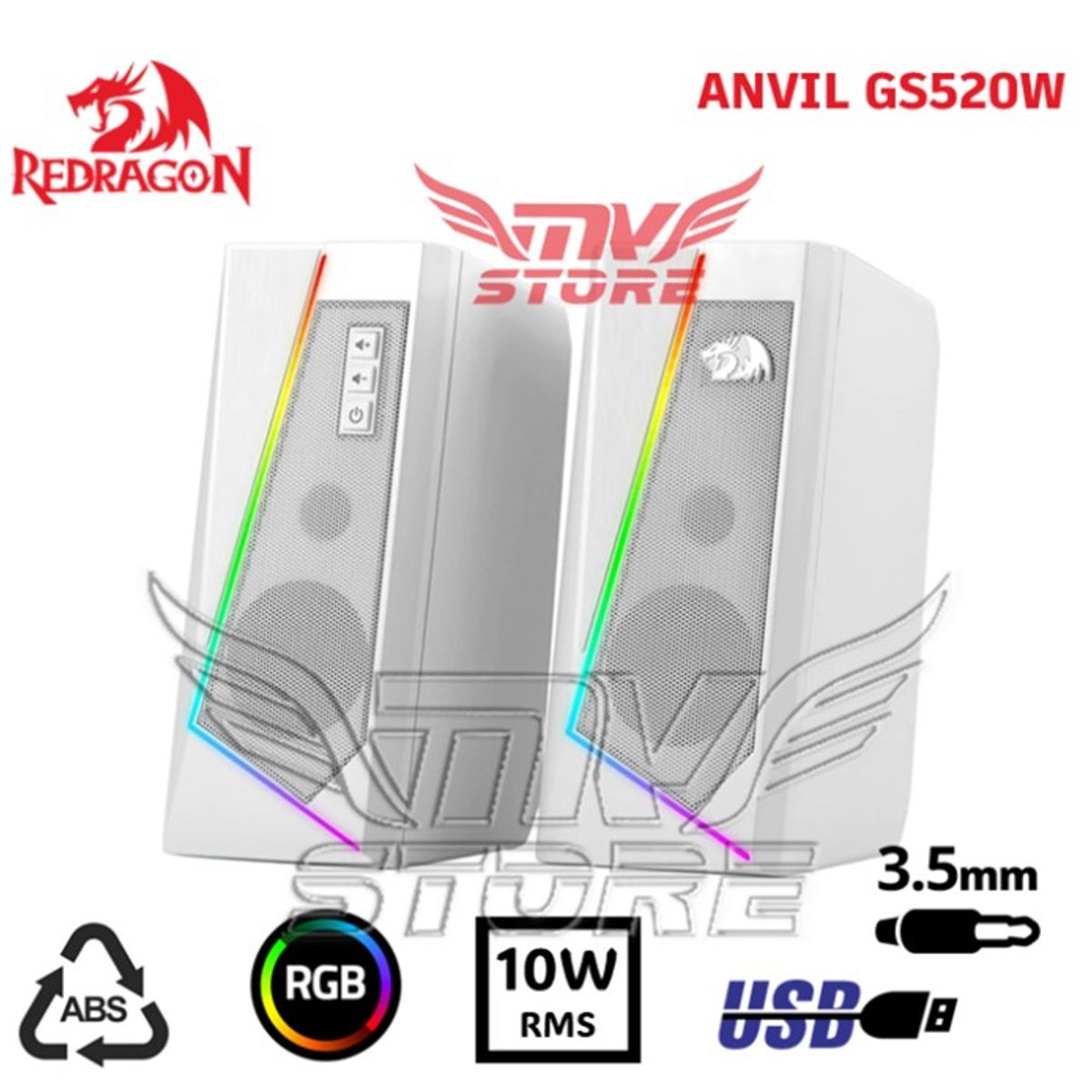 REDRAGON - Altavoces Redragon ANVIL GS520 WHITE
