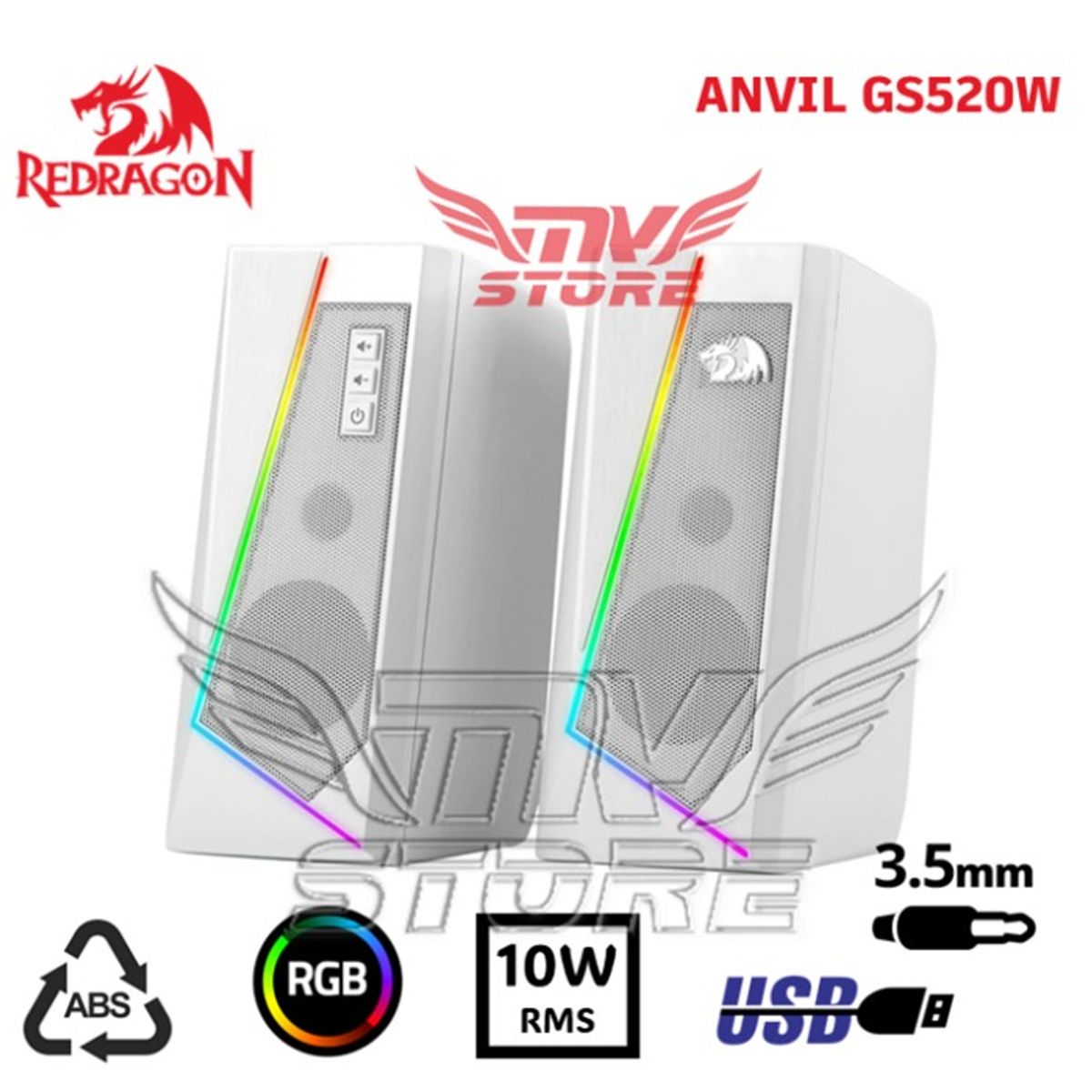 REDRAGON - Altavoces Redragon ANVIL GS520 WHITE
