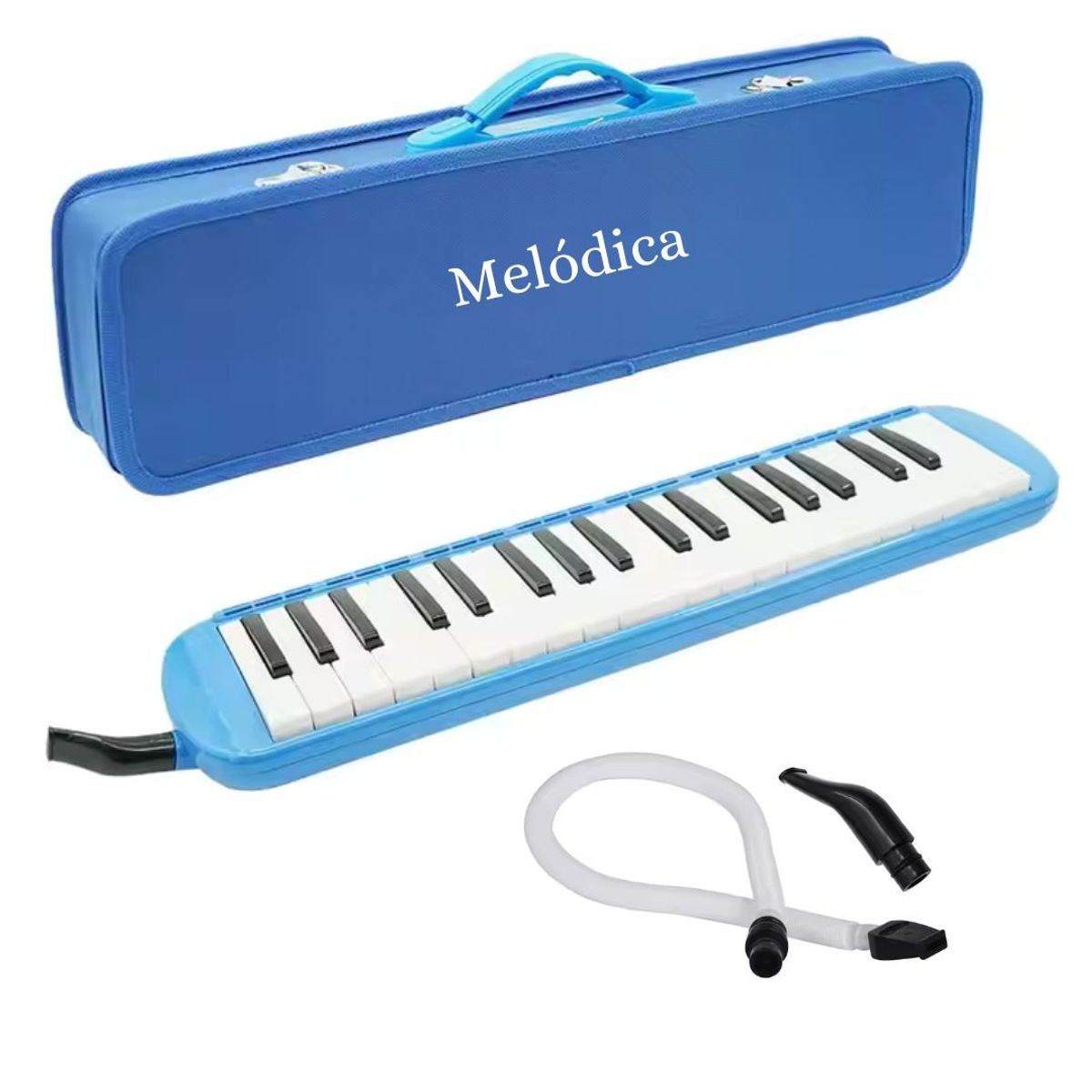 GENERICO - MELÓDICA 3 OCTAVAS CON ESTUCHE RÍGIDO AZÚL