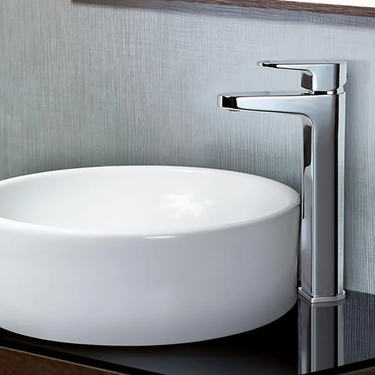 TREBOL - Monomando para Lavatorio en Bronce Cromado