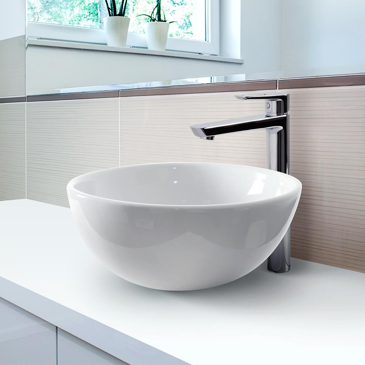 TREBOL - Monomando para Lavatorio en Bronce Cromado