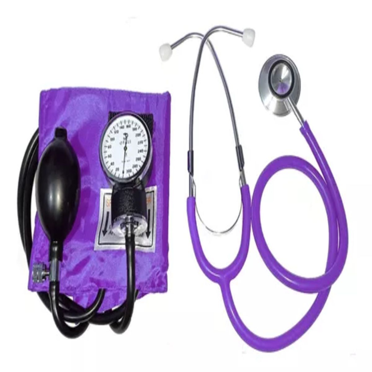 GENERICO - TENSIOMETRO MANUAL MAS ESTETOSCOPIO COLOR LILA