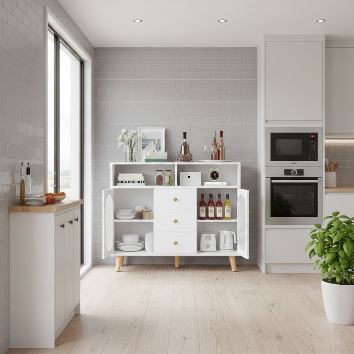 GENERICO - Mueble Aparador Moderno Brenda Amore Home