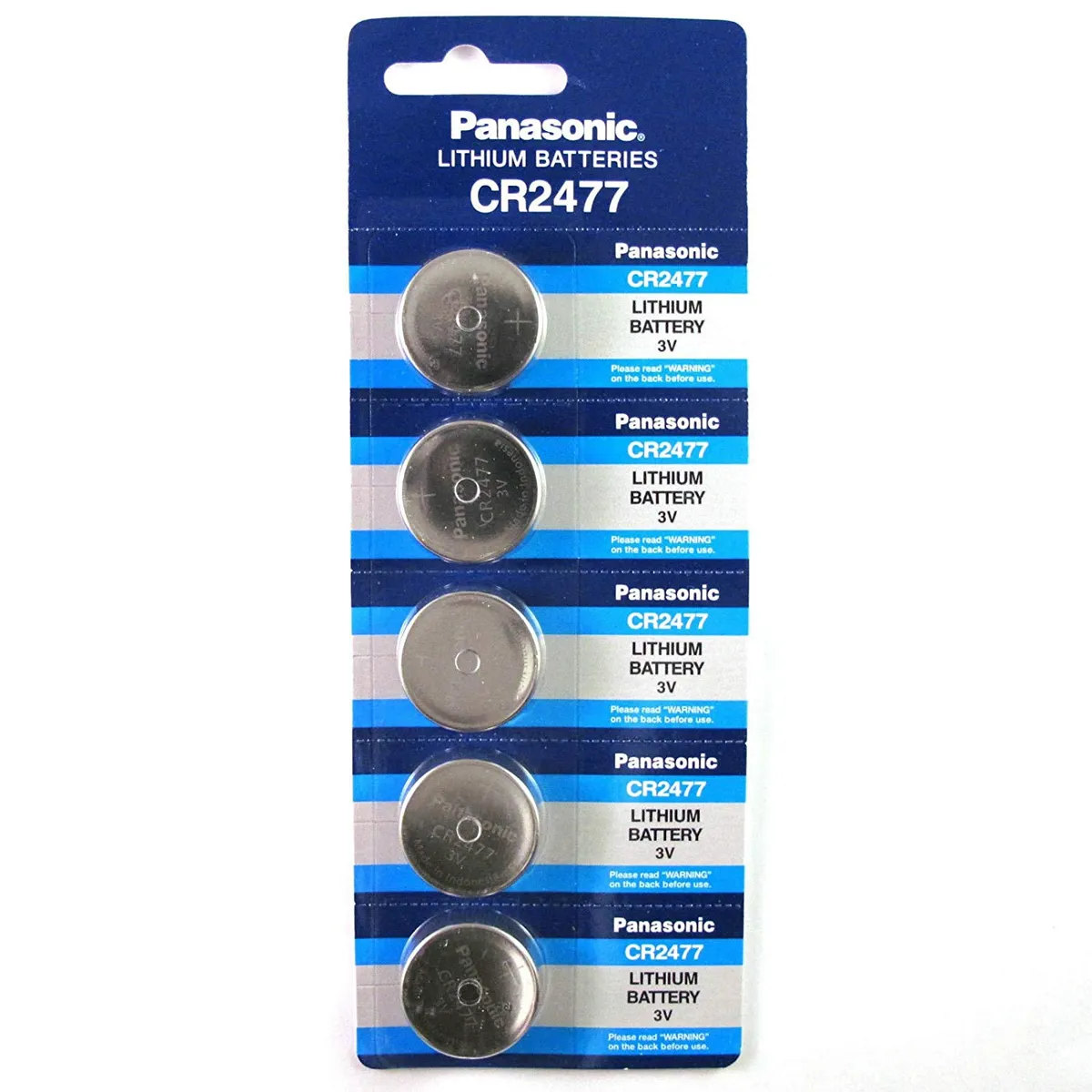 PANASONIC - PILAS CR2477 3V LITIO X 5 UNIDADES PANASONIC