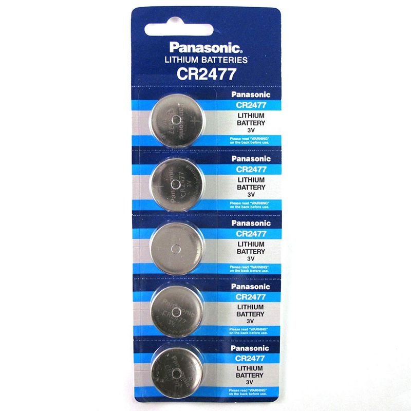 PANASONIC - PILAS CR2477 3V LITIO X 5 UNIDADES PANASONIC