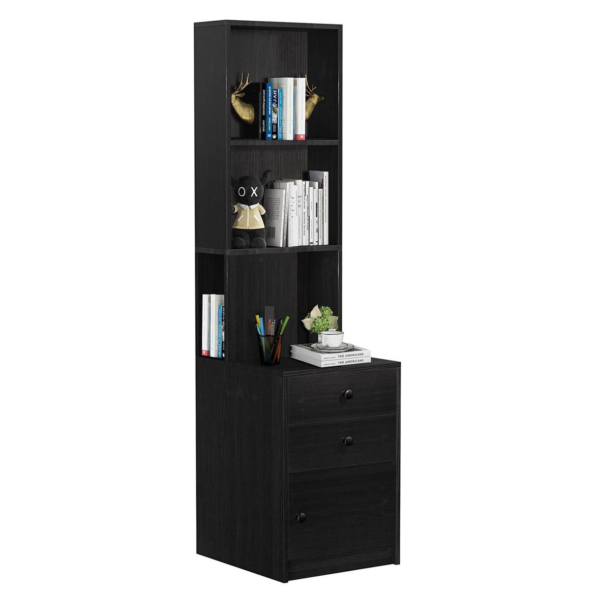 GENERICO - Velador Moderno Con Estante Julieta Amore Home