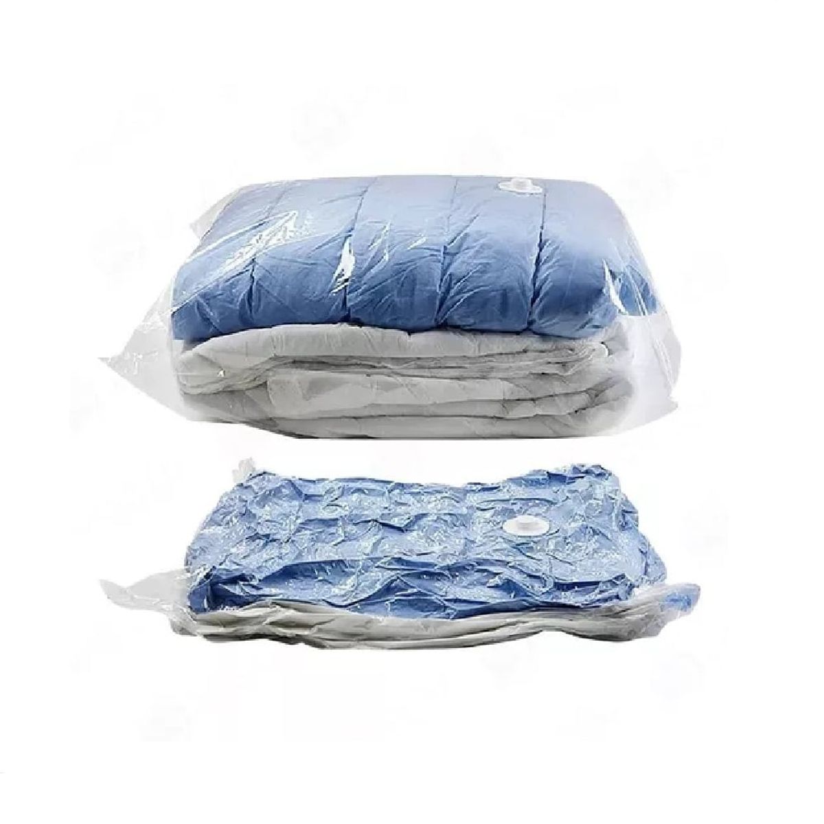 GENERICO - Bolsa al Vacio Ahorra Espacio de 60 x 80 cm Pack x6unid + Succionador Manual