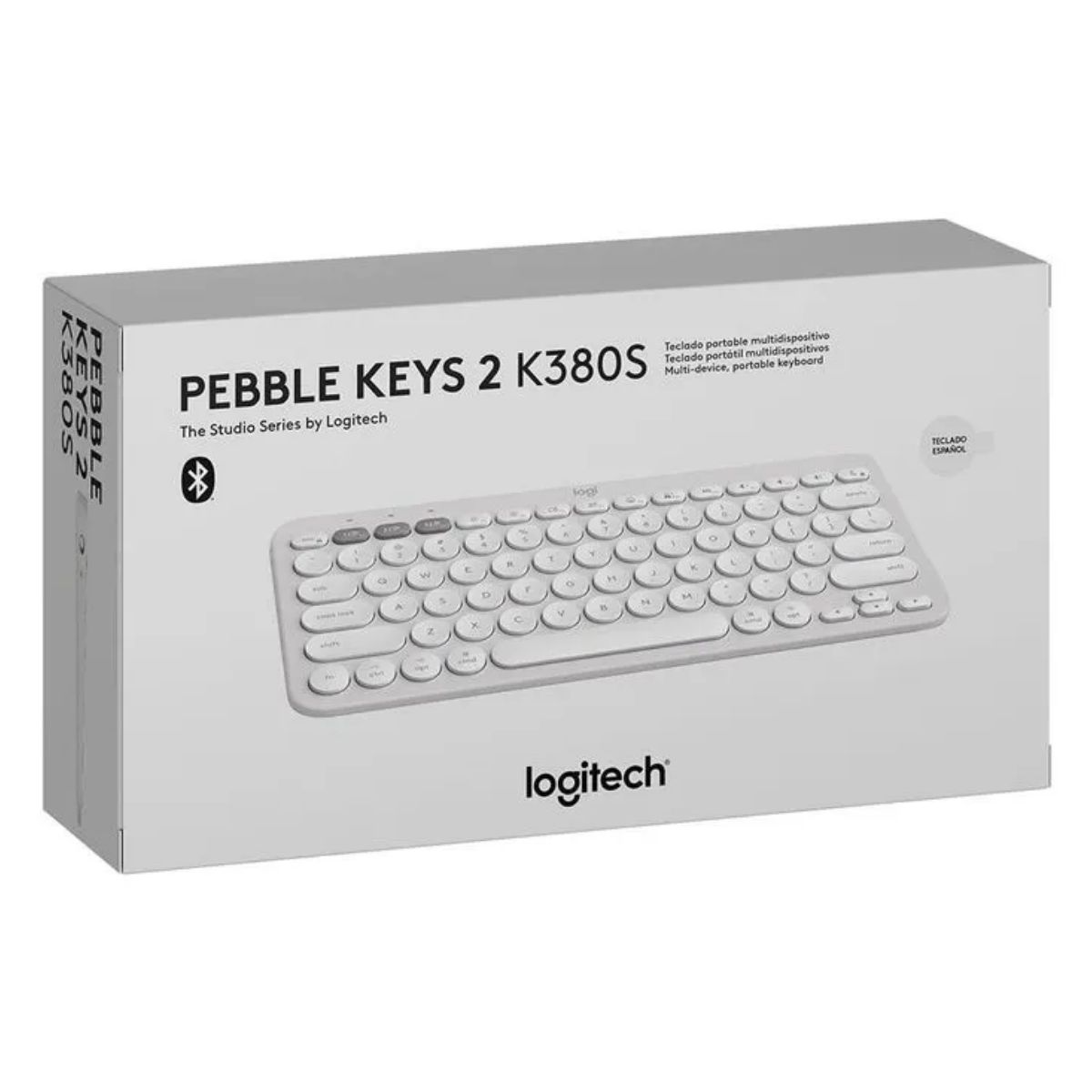 LOGITECH - TECLADO LOGITECH PEBBLE 2 K380S BLUETOOTH/WIRELESS SP BLANCO