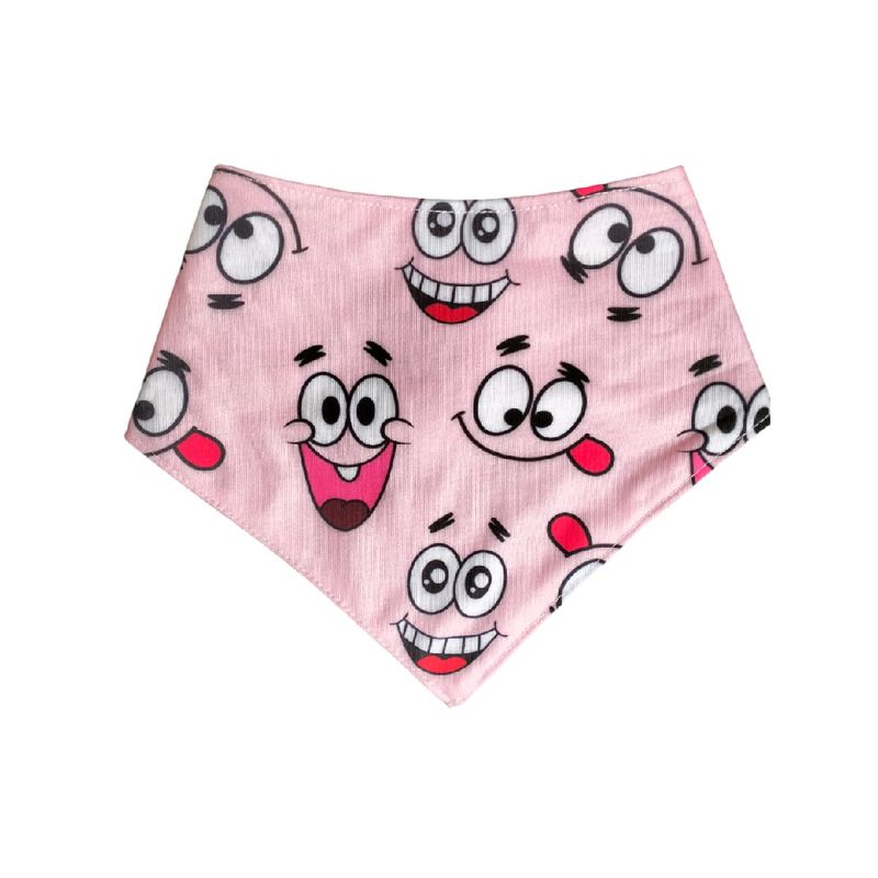 GENERICO - Bandana comic mascotas perro y gato Patricio Bob Esponja L