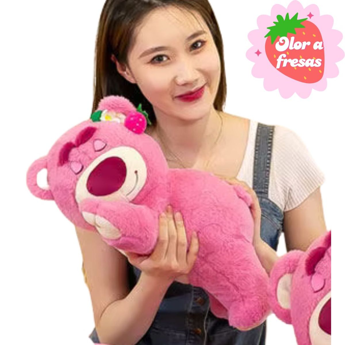 GENERICO - Peluche Lotso Perfumado Olor a Fresas -  Mide 35 cms