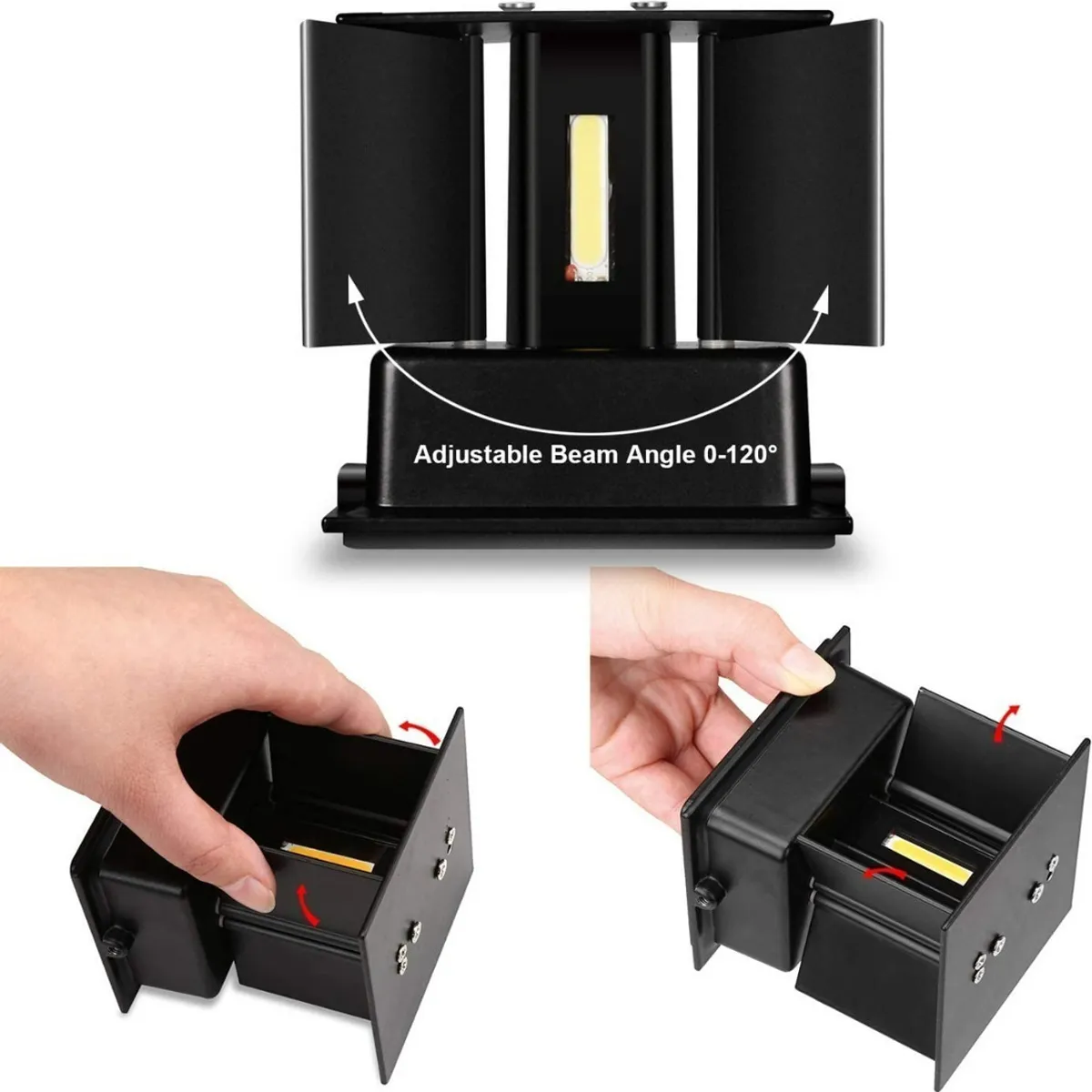 U BUY - Foco Luz Cálido Aplique Para Pared Led Exterior