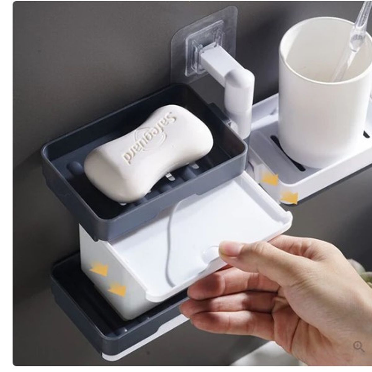 GENERICO - Jabonera 3 niveles kawaii tendencia redes