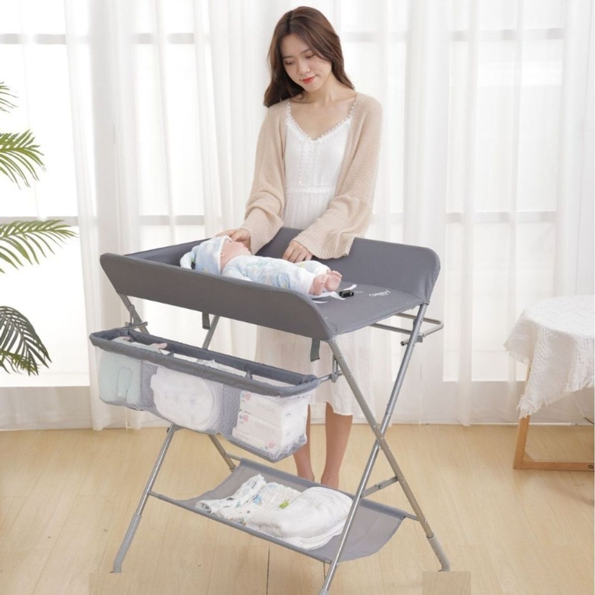 TOYUN TOYUN - Cambiador Mudador De Pañales De Bebé Horizontal Baño Público