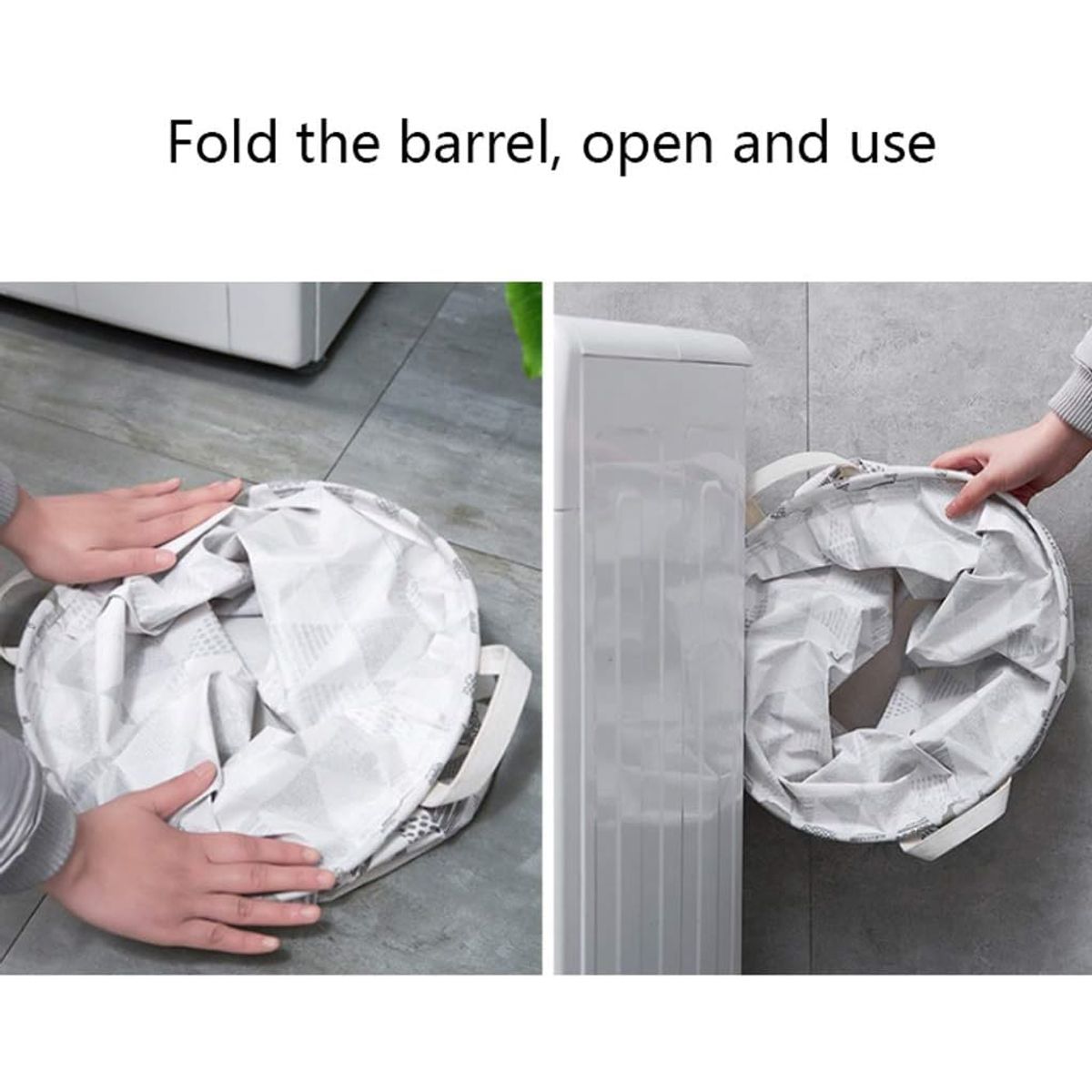 GENERICO - CESTA CANASTO DE ROPA SUCIA 62 LITROS PLEGABLE