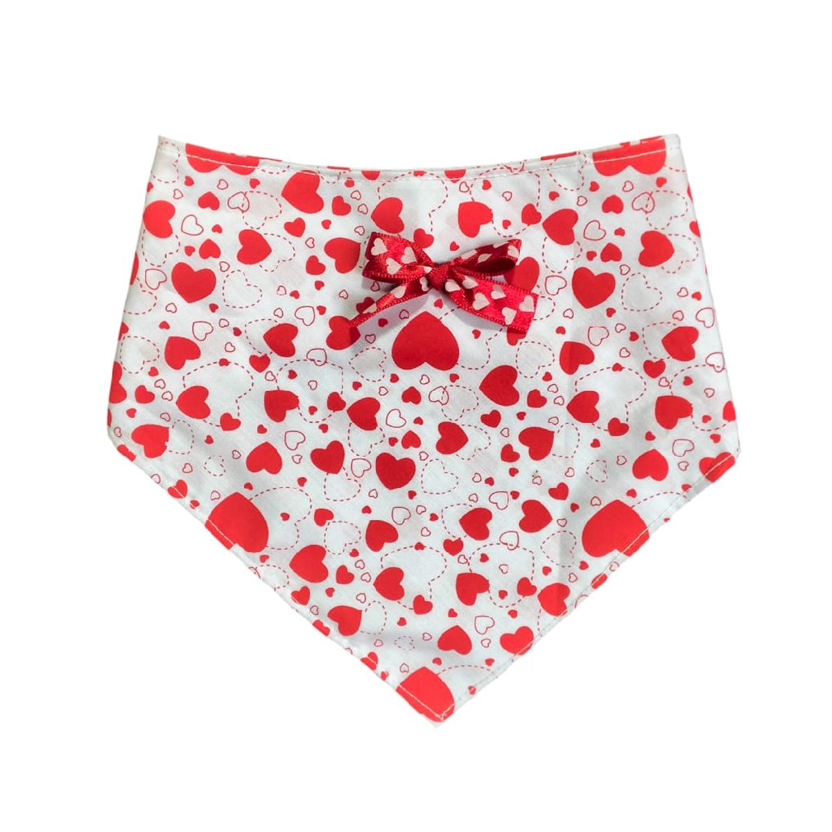 GENERICO - Bandana comic mascotas perro y gato corazón San Valentín S