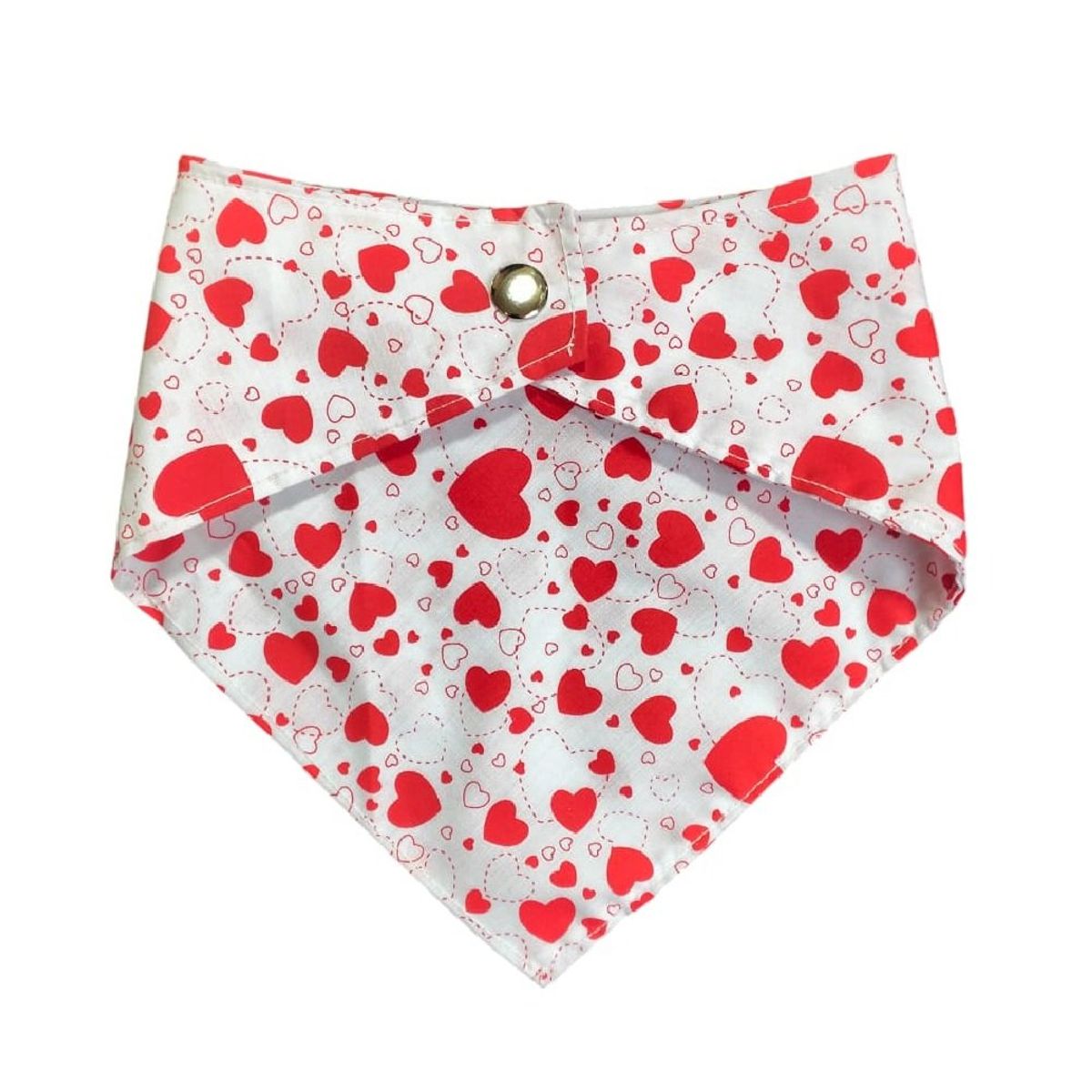 GENERICO - Bandana comic mascotas perro y gato corazón San Valentín L