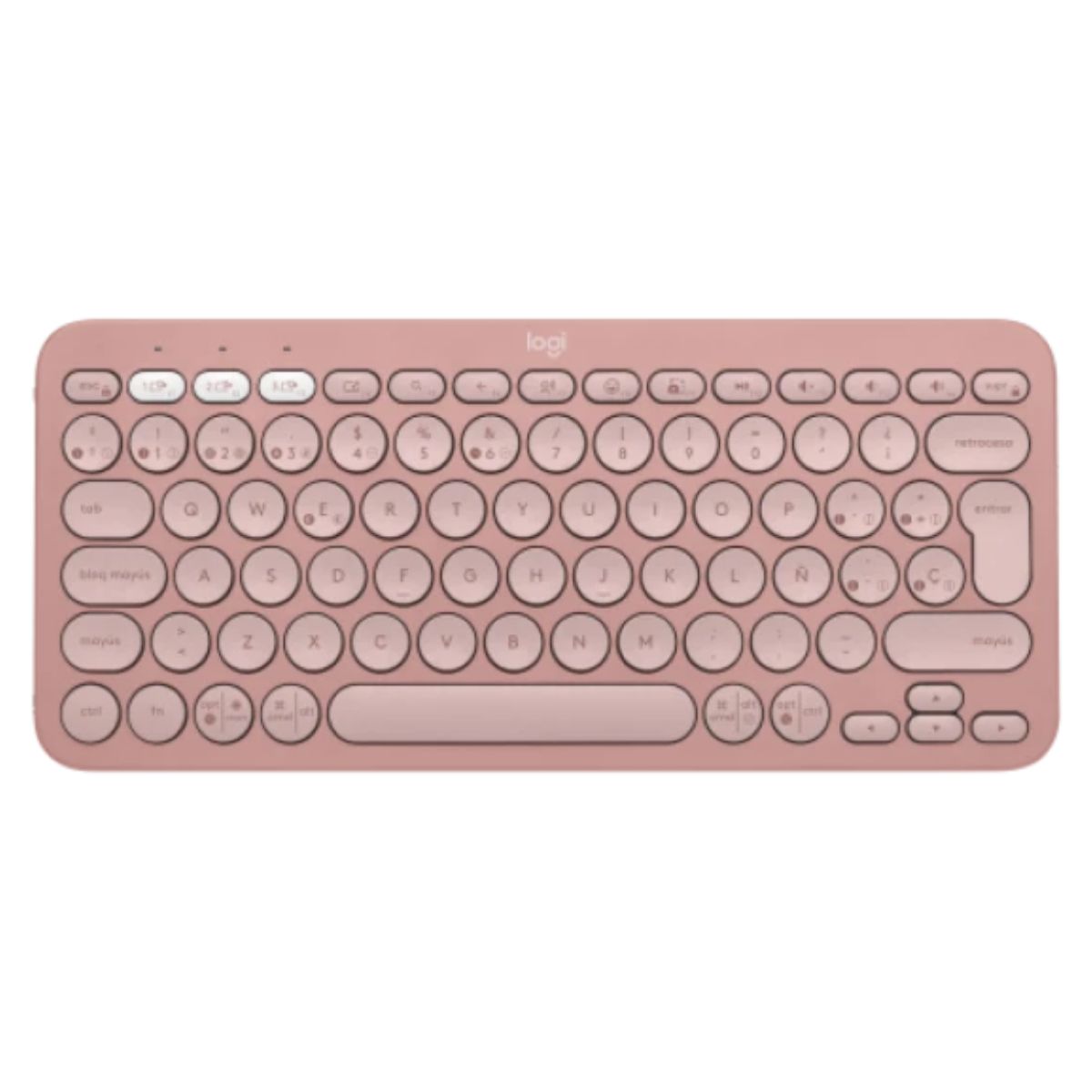 LOGITECH - TECLADO LOGITECH PEBBLE 2 K380S BLUETOOTH/WIRELESS SP ROSE