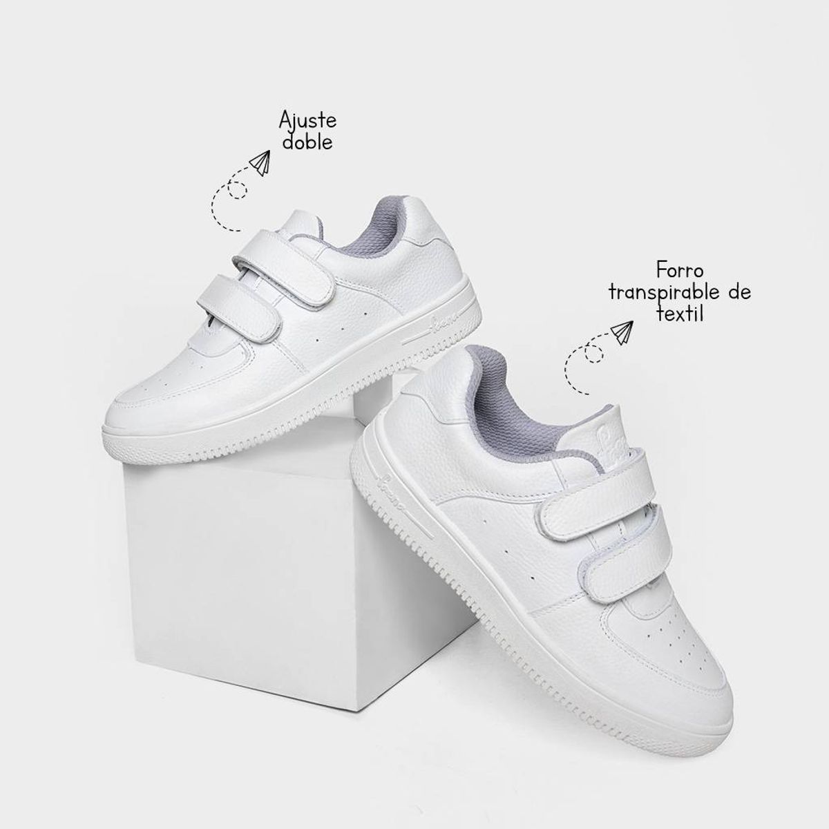 FAENA FOOTWEAR - Zapatillas Escolar Faena Pre Escolar Fjl-007  Cuero