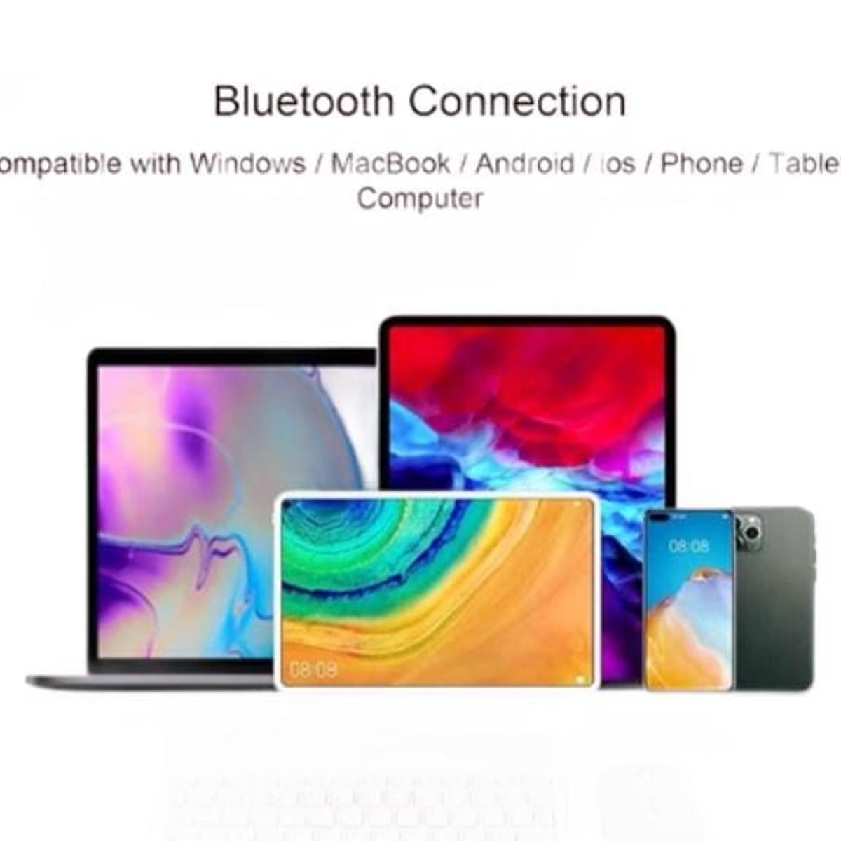 OEM - KIT TECLADO + MOUSE BLUETOOTH RECARGABLE BATERIA DE LARGA DURACIÓN