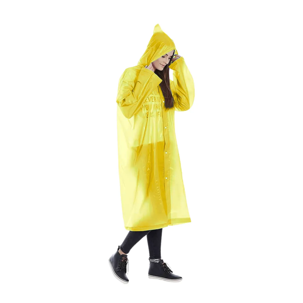 GENERICO - Poncho Para Lluvia Ligero Impermeable - AMARILLO
