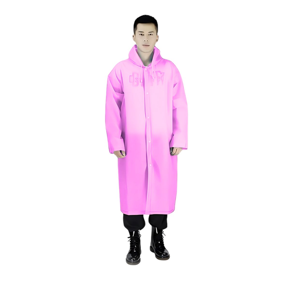 GENERICO - Poncho Para Lluvia Ligero Impermeable - ROSADO