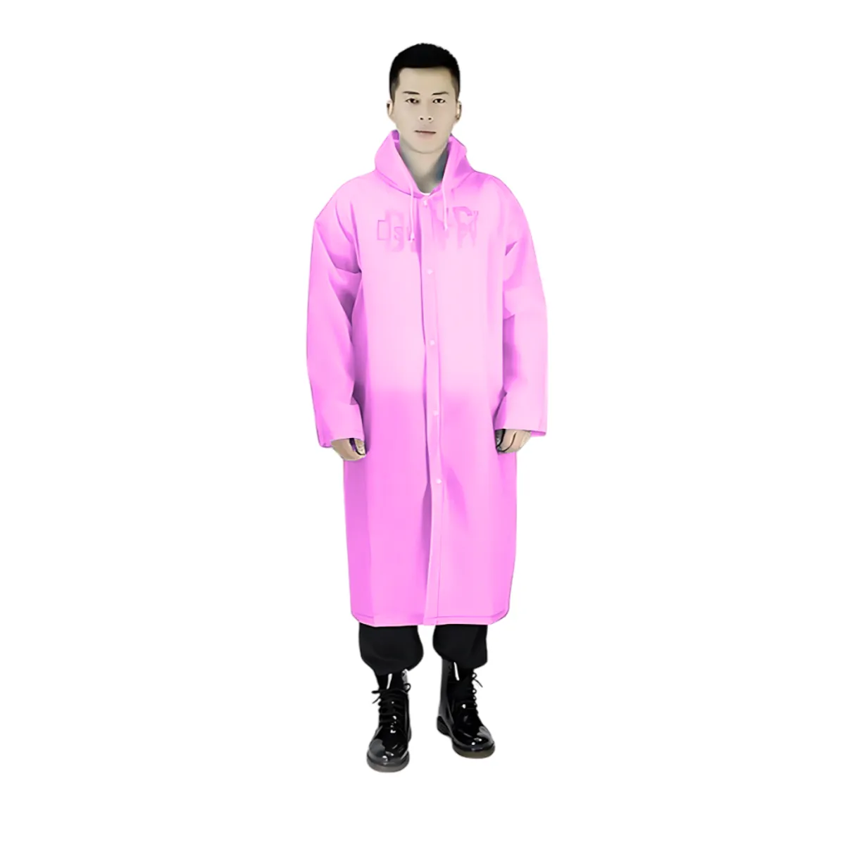 GENERICO - Poncho Para Lluvia Ligero Impermeable - ROSADO