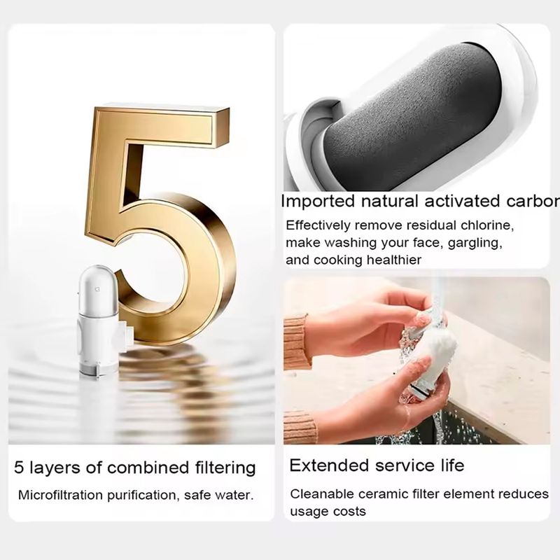 XIAOMI - Purificador de agua para grifo Xiaomi Blanco