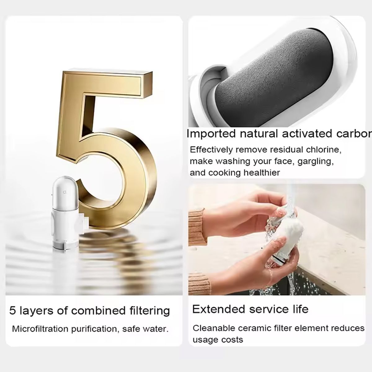 XIAOMI - Purificador de Agua Xiaomi Faucet Compacto