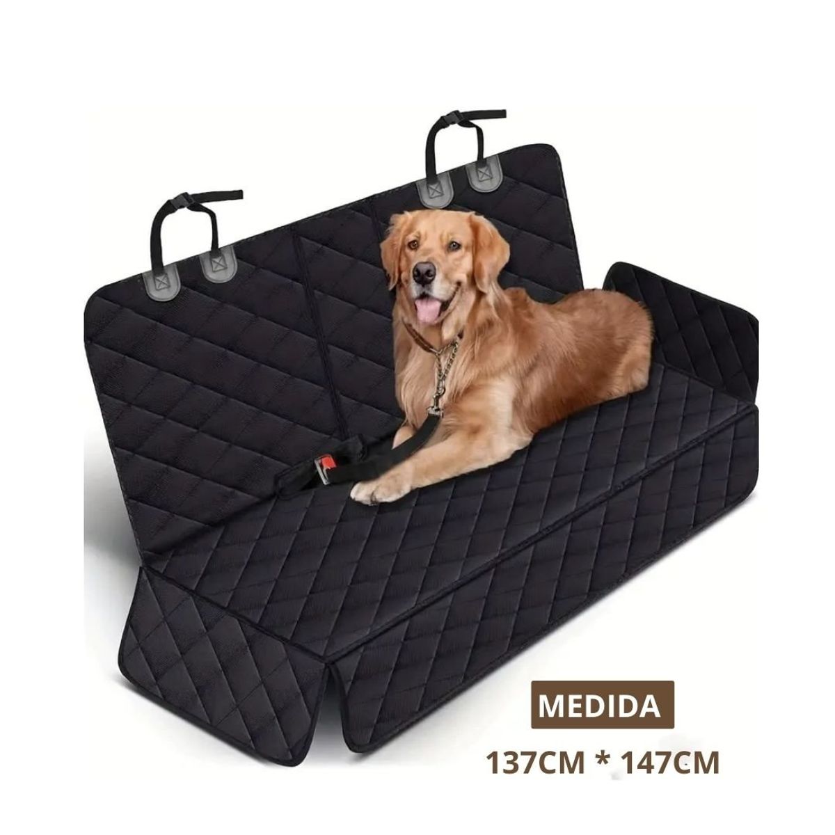 GENERICO - Cobertor Cubre Asientos Trasero y Cierre Posa-vasos