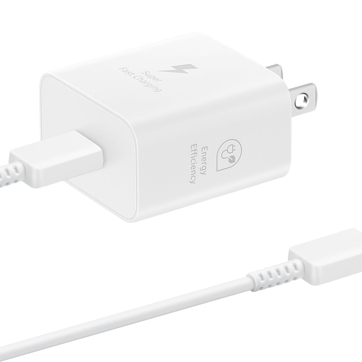 SAMSUNG - Cargador Samsung De Carga Rápida 25W Con Cable Blanco