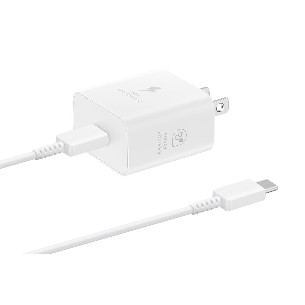 SAMSUNG - Cargador Samsung De Carga Rápida 25W Con Cable Blanco