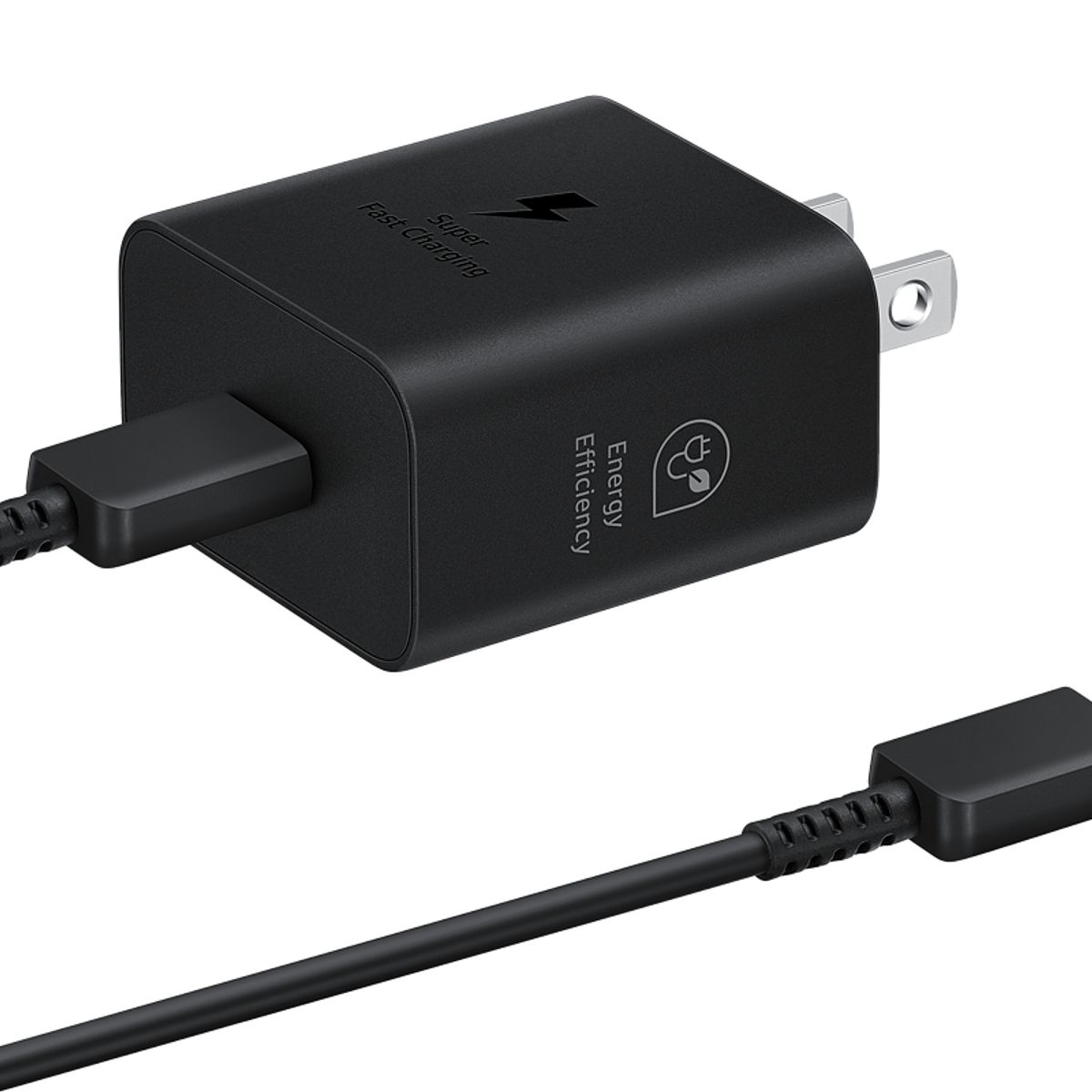 SAMSUNG - Cargador Samsung De Carga Rápida 25W Con Cable Negro
