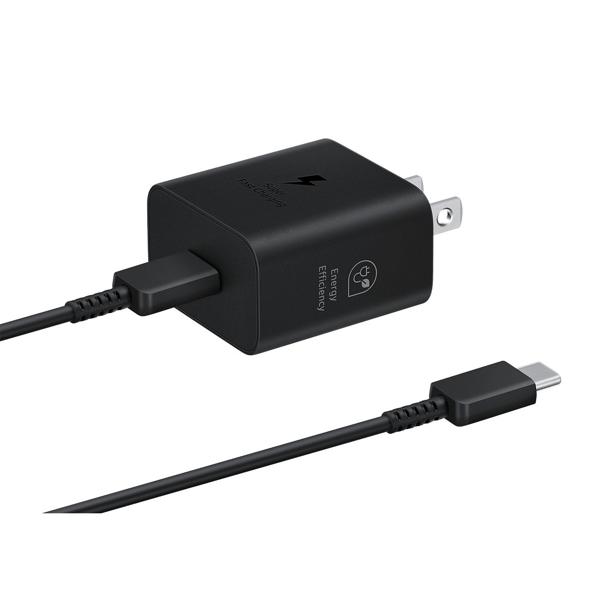 SAMSUNG - Cargador Samsung De Carga Rápida 25W Con Cable Negro