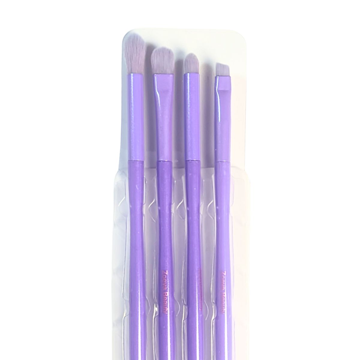 GENERICO - Juego de 4 brochas para ojos Ice Cream Zoeva MORADO